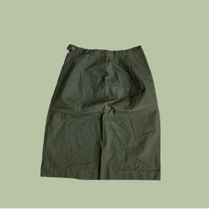 Vintage 70s knee length green skirt